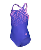 GIRL'S ARENA KIKKO V SWIMSUIT SWIM PRO BACK INDACO