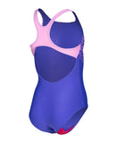 GIRL'S ARENA KIKKO V SWIMSUIT SWIM PRO BACK INDACO