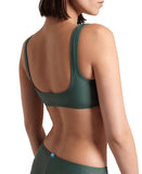ARENA TEAM STRIPE BIKINI BRALETTE - SAGE