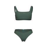 ARENA TEAM STRIPE BIKINI BRALETTE - SAGE