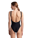 ARENA TEAM STRIPE SWIMSUIT U BACK - BLACK