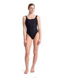 ARENA TEAM STRIPE SWIMSUIT U BACK - BLACK