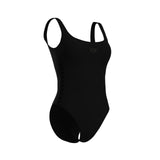ARENA TEAM STRIPE SWIMSUIT U BACK - BLACK