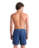 ARENA WATER PRINTS BEACH BOXER - BLUE