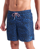 ARENA WATER PRINTS BEACH BOXER - BLUE