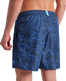 ARENA WATER PRINTS BEACH BOXER - BLUE