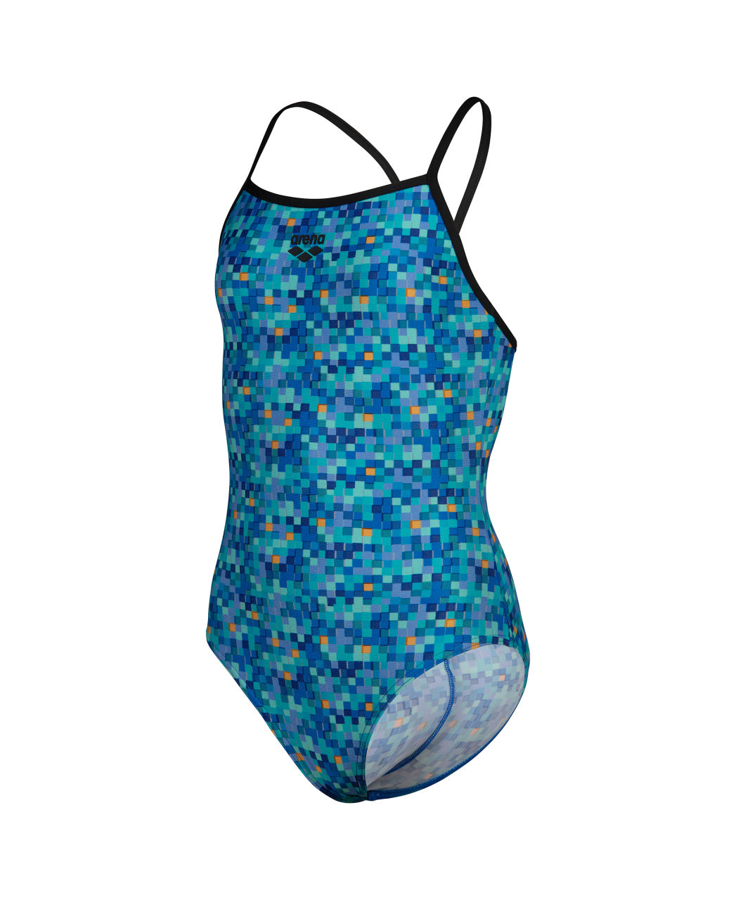 ARENA POOLTILES SWIMSUIT LIGHTDROP BACK - BLUE