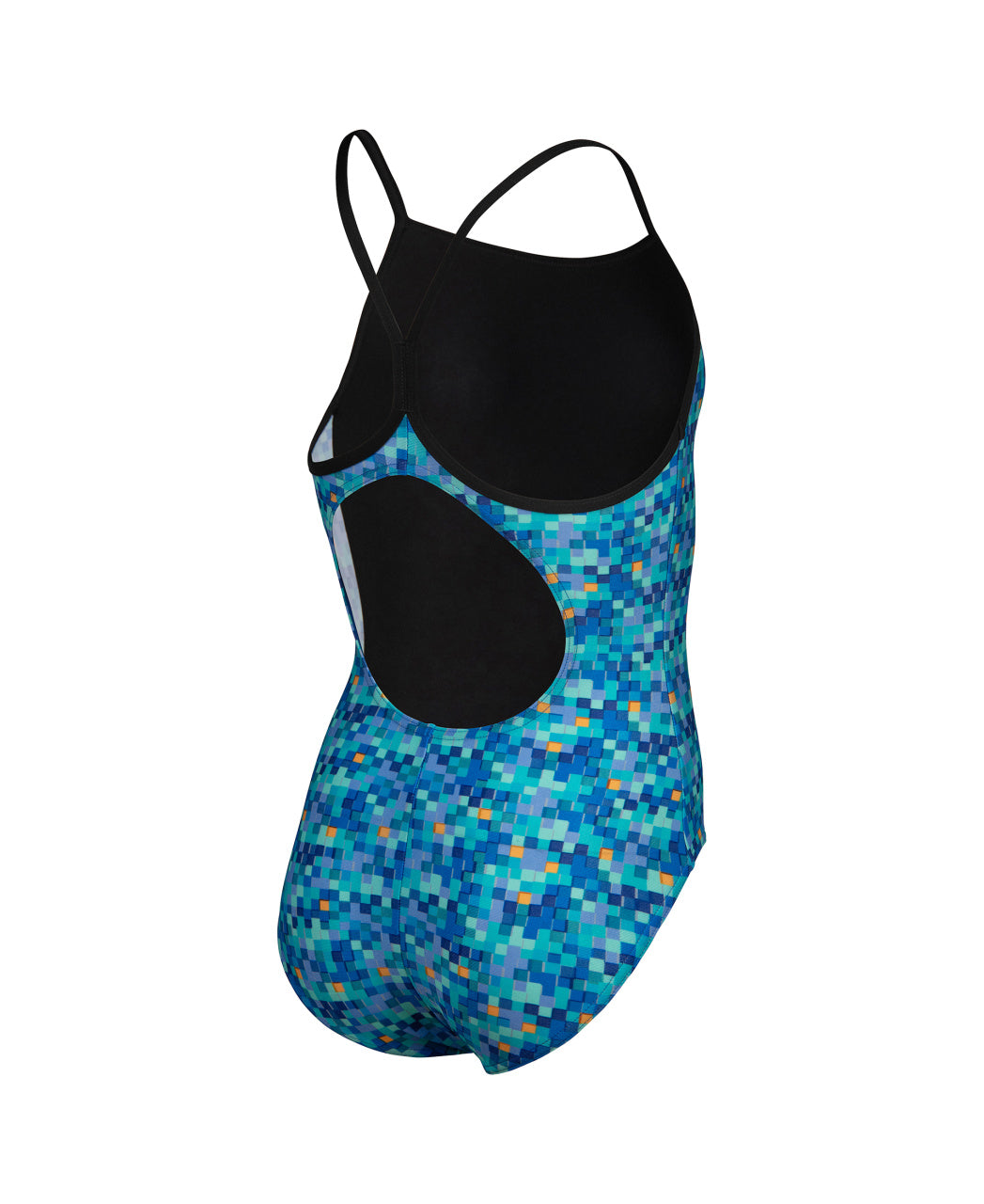 ARENA POOLTILES SWIMSUIT LIGHTDROP BACK - BLUE