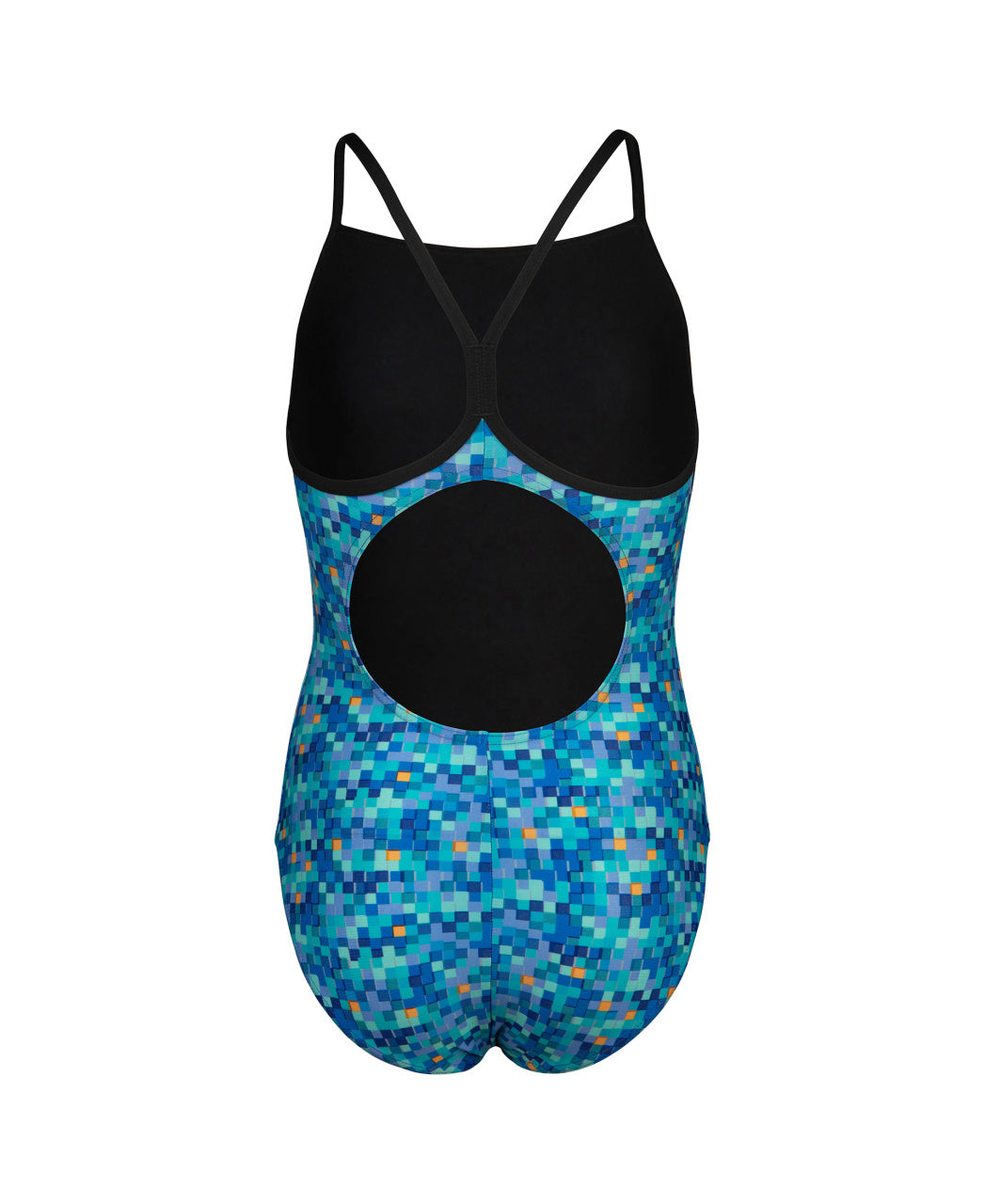 ARENA POOLTILES SWIMSUIT LIGHTDROP BACK - BLUE