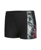 ARENA SPLASH POINT SWIM SHORT - BLACK / RED