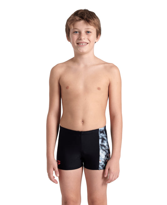 ARENA SPLASH POINT SWIM SHORT - BLACK / RED