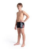 ARENA SPLASH POINT SWIM SHORT - BLACK / RED