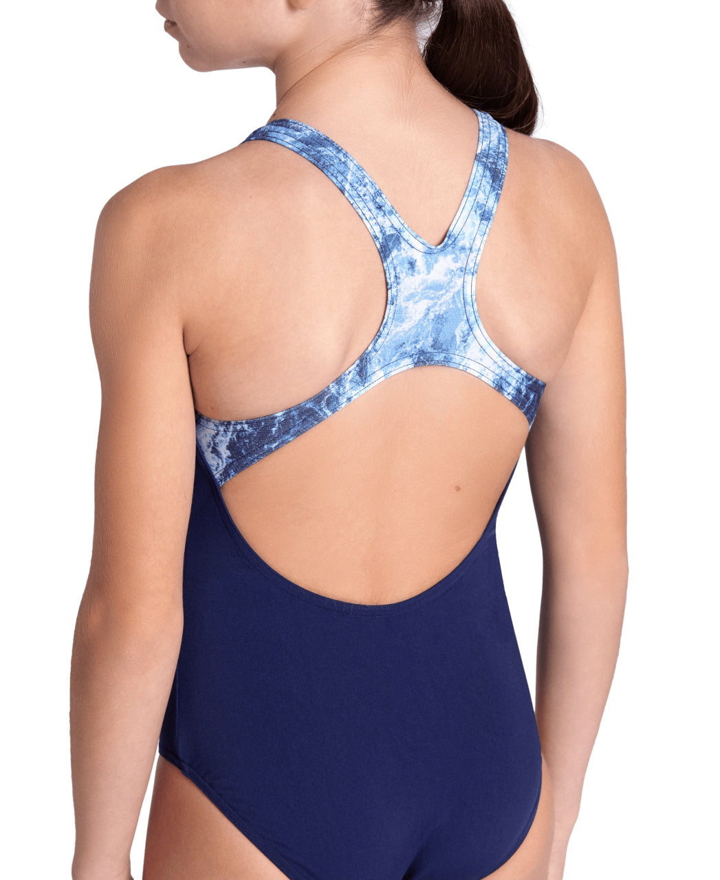 ARENA REFLECTING SWIMSUIT SWIM PRO BACK - BLUE