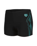 ARENA REFLECTING SWIM SHORTS - BLACK