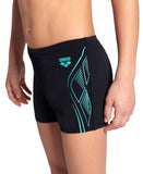 ARENA REFLECTING SWIM SHORTS - BLACK