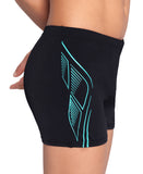 ARENA REFLECTING SWIM SHORTS - BLACK