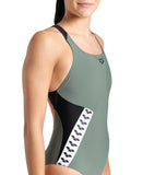 WOMEN'S ARENA STRIPE SWIMSUIT SWIM PRO BACK