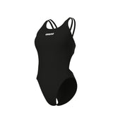WOMEN'S ARENA SWIMSUIT TECH MULTI SOLID BLACK-WHIT