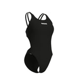 WOMEN'S ARENA SWIMSUIT TECH MULTI SOLID BLACK-WHIT