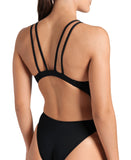 WOMEN'S ARENA SWIMSUIT TECH MULTI SOLID BLACK-WHIT