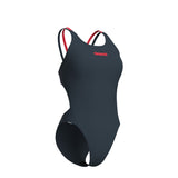 WOMEN'S ARENA SWIMSUIT TECH MULTI SOLID ASPHALT