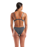 WOMEN'S ARENA SWIMSUIT TECH MULTI SOLID ASPHALT