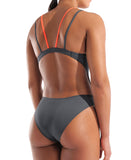 WOMEN'S ARENA SWIMSUIT TECH MULTI SOLID ASPHALT