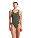 WOMEN'S ARENA SWIMSUIT TECH MULTI SOLID DARK SAGE