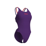 WOMEN'S ARENA SWIMSUIT TECH MULTI SOLID PLUM