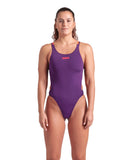 WOMEN'S ARENA SWIMSUIT TECH MULTI SOLID PLUM