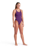 WOMEN'S ARENA SWIMSUIT TECH MULTI SOLID PLUM