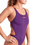 WOMEN'S ARENA SWIMSUIT TECH MULTI SOLID PLUM