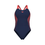 ARENA OPENINGS SWIMSUIT V BACK LB - NAVY/ORANGE