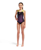 GIRL'S ARENA DIM LIGHT SWIMSUIT SWIM PRO BACK L BLACK