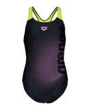 GIRL'S ARENA DIM LIGHT SWIMSUIT SWIM PRO BACK L BLACK
