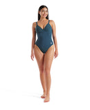 WOMEN'S ARENA SWIMSUIT LARA SOFT CURVE BACK MANGROVE
