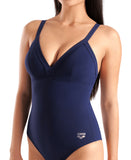 WOMEN'S ARENA SWIMSUIT LARA SOFT CURVE BACK NAVY