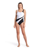 ARENA SWIMSUIT LILIANA U BACK - BLACK/WHITE