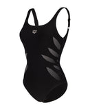 ARENA SWIMSUIT MILENA WING BACK - BLACK