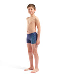 BOY'S ARENA DIM LIGHT SWIM SHORT NAVY-WATER