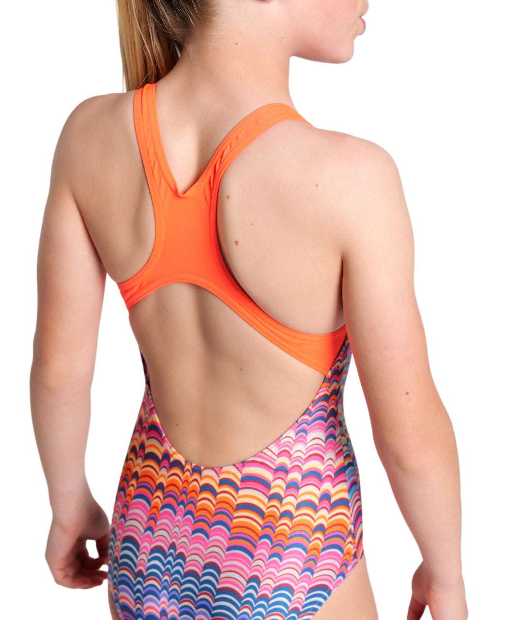 GIRL'S ARENA ONDULATION SWIMSUIT SWIM PRO BACK - MULTI