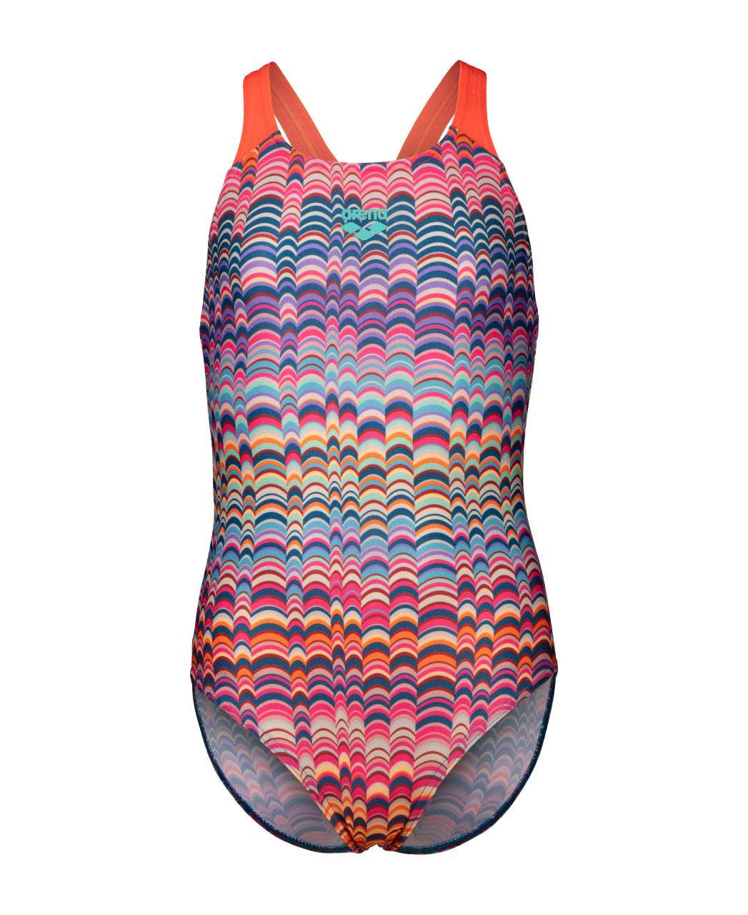 GIRL'S ARENA ONDULATION SWIMSUIT SWIM PRO BACK - MULTI