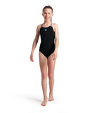 GIRL'S ARENA ONDULATION SWIMSUIT SWIM PRO BACK - BLACK