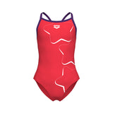 GIRL'S ARENA STAR GRAPHIC SWIMSUIT LIGHTDROP BACK