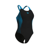 WOMEN'S ARENA OPENINGS SWIMSUIT V BACK BLACK