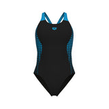 WOMEN'S ARENA OPENINGS SWIMSUIT V BACK BLACK