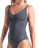 WOMEN'S ARENA SWIMSUIT VICTORIA U BACK SOLID ASPHA