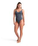 WOMEN'S ARENA SWIMSUIT VICTORIA U BACK SOLID ASPHA