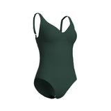 WOMEN'S ARENA SWIMSUIT VICTORIA U BACK SOLID DARK SAGE