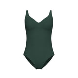 WOMEN'S ARENA SWIMSUIT VICTORIA U BACK SOLID DARK SAGE